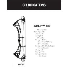 TOPOINT ACUITY Lefthand 33 Black Bow Only