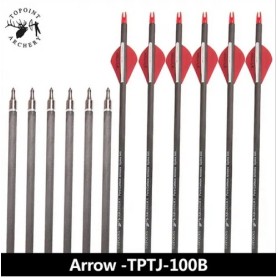 Topoint TPTJ 100B Carbon Arrow x6 Black - 75lb 6.2 I.D.